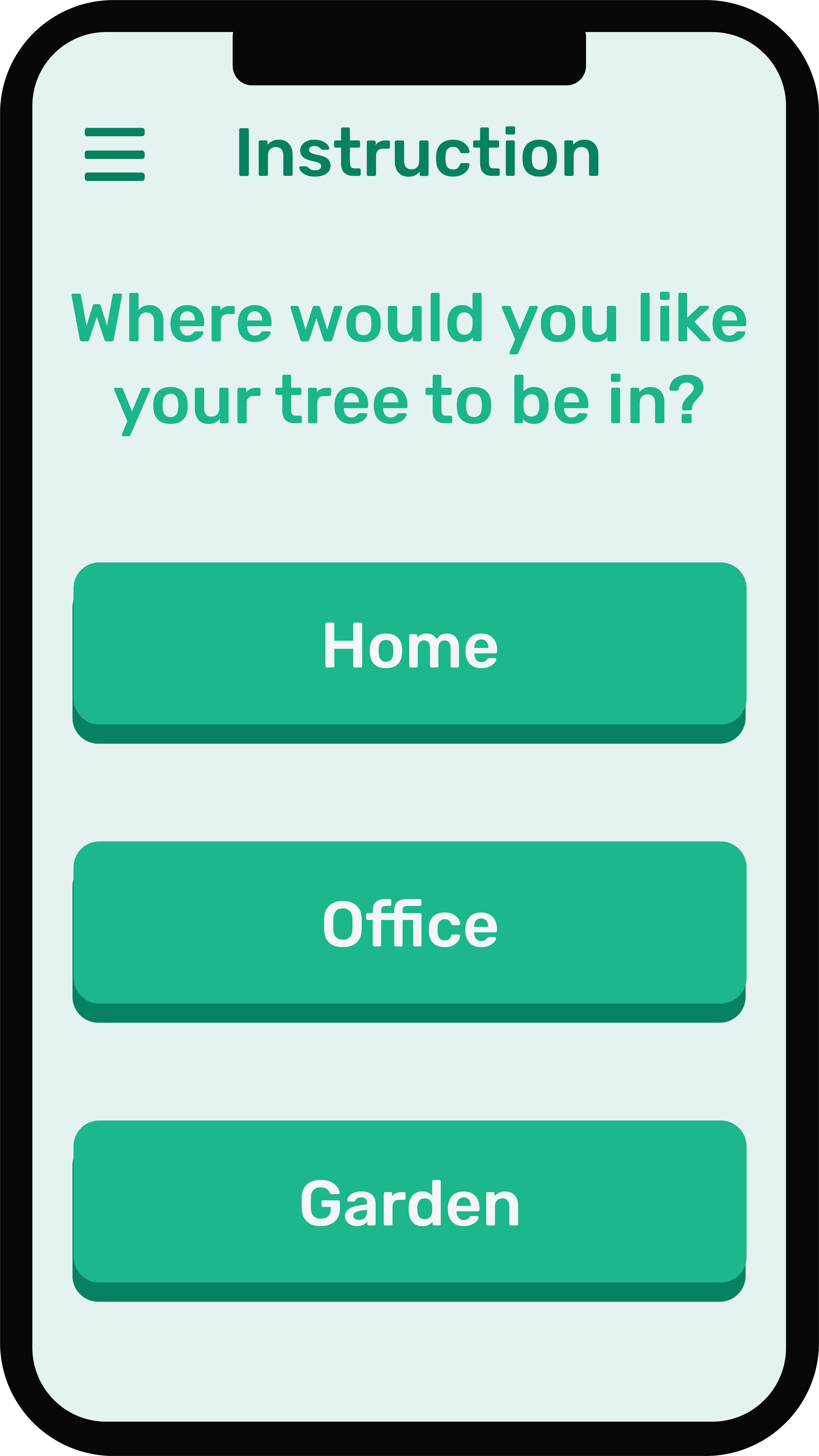 iPhone app
            meal approving plan screen